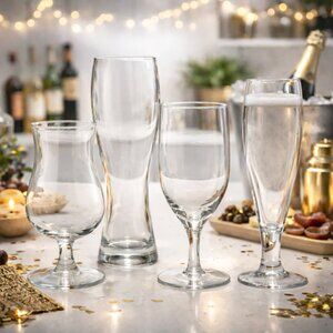 Mikasa Brewmaster's Collection 4-Piece Craft Beer Glass Set NIB Barware Gift